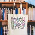 Teach Them To Be Kind Leopard Kindergarten Back To School Canvas Tote Bag