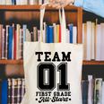 Team 1st Grade All-Stars Back To School Sports Jersey Canvas Tote Bag
