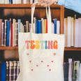 Testing Crew Appreciation Week Back To School Canvas Tote Bag