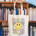 Third Grade Squad Smile Face 3rd Grade Back To School Canvas Tote Bag