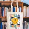 Third Grade Vibes Retro Smile Back To School 3rd Grade Team Canvas Tote Bag