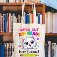 Watch Out 2nd Grade Here I Come Girls Cat Back To School Canvas Tote Bag