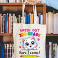 Watch Out 3rd Grade Here I Come Girls Cat Back To School Canvas Tote Bag