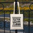 1st Day Of 5th Grade Vibes Retro Girls Back To School Boys Canvas Tote Bag