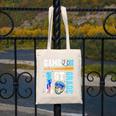 1st Grade Back To School Baseball Drip Ice Cream Game On Canvas Tote Bag