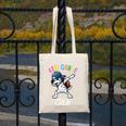 4th Grade Crew Dalmatian Dog Dabbing Back To School Premium Tri-Blend Canvas Tote Bag