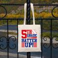 5th Grade Batter Up Back To School Fifth Grade Baseball Boys Canvas Tote Bag