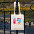 I Was 6 Now I'm 7 Birthday Baseball Drip For Boys Kid Canvas Tote Bag