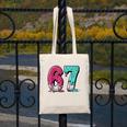67 Ice Cream Drip Baseball Gen Alpha Slang Six Seven Meme Canvas Tote Bag