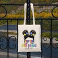 6th Grade Vibes Messy Hair Bun Girl Back To School First Day Canvas Tote Bag