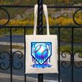 Baseball Drip Ice Cream Blue Glow Melt Ball Graphic Canvas Tote Bag Baseball Drip Ice Cream Blue Glow Melt Ball Graphic Canvas Tote Bag
