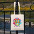 Baseball Drip Jersey Number 1 For Players & 1th Birthday Canvas Tote Bag Baseball Drip Jersey Number 1 For Players & 1th Birthday Canvas Tote Bag