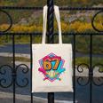 Baseball Drip Jersey Number 67 For Players & 67th Birthday Premium Tri-Blend Canvas Tote Bag