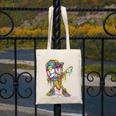 Baseball Ice Cream Dripping Dabbing Baseball Drip Canvas Tote Bag