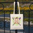 Baseball Pumpkin Halloween Baseball Drip Spooky Halloween Canvas Tote Bag
