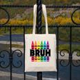 BRUH Back To School Colorful Crayons First Day Of School Canvas Tote Bag