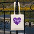 Bulldogs Heart Back To School Spirit P Canvas Tote Bag