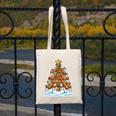 Christmas Baseball Tree Lights Xmas Canvas Tote Bag Christmas Baseball Tree Lights Xmas Canvas Tote Bag