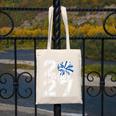Class Of 2027 Cheer Blue Senior 2027 Back To School Canvas Tote Bag