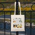 Cute Hello 1st Grade Dinosaur School Back To School Dino Bus Canvas Tote Bag Cute Hello 1st Grade Dinosaur School Back To School Dino Bus Canvas Tote Bag
