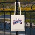 Dad Daddy Of The Rookie Baseball Canvas Tote Bag