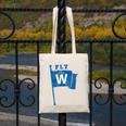Fly The W Chicago Baseball Winning Flag Distressed Premium Tri-Blend Canvas Tote Bag Fly The W Chicago Baseball Winning Flag Distressed Premium Tri-Blend Canvas Tote Bag