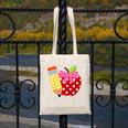 Girls Back To School Apple Toddler First Day Of Preschool Canvas Tote Bag