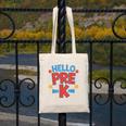 Hello Pre-K Preschool Squad Spider Back To School First Day Canvas Tote Bag Hello Pre-K Preschool Squad Spider Back To School First Day Canvas Tote Bag