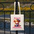 Hello Preschool Cute Highland Cow Lover Back To School Canvas Tote Bag Hello Preschool Cute Highland Cow Lover Back To School Canvas Tote Bag