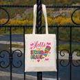 Hello Second Grade Colorful Pencil Tie Dye Back To School Canvas Tote Bag Hello Second Grade Colorful Pencil Tie Dye Back To School Canvas Tote Bag