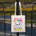 Kids Watch Out 1st Grade Here I Come Girls Cat Back To School Canvas Tote Bag