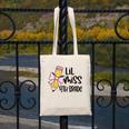Lil Miss 4th Grade Coquette Bow Pencil Back To School Girls Canvas Tote Bag Lil Miss 4th Grade Coquette Bow Pencil Back To School Girls Canvas Tote Bag