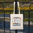 Mission 100 Days Complete Baseball 100th Day Of School Boys Canvas Tote Bag