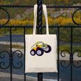 Monster Truck School Bus Yellow Back To School Kids Toddler Canvas Tote Bag
