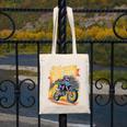 Motocross Dirt Bike Back To School Racing Into 1st Grade Canvas Tote Bag