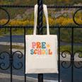 Preschool Team Retro Groovy Vintage Back To School Pre-K Canvas Tote Bag Preschool Team Retro Groovy Vintage Back To School Pre-K Canvas Tote Bag