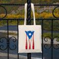 Puerto Rican Baseball Bats Puerto Rico Flag Pride BéIsbol Canvas Tote Bag