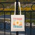 Retro 7th Grade Daisy Colorful Back To School Seventh Grade Canvas Tote Bag Retro 7th Grade Daisy Colorful Back To School Seventh Grade Canvas Tote Bag