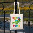 Roaring Into Pre-K Preschool Dinosaur Back To School Canvas Tote Bag