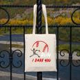Run Steal I Dare You Humor Baseball Catcher Vintage Canvas Tote Bag