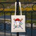 Santa Sports Christmas Baseball Player Canvas Tote Bag Santa Sports Christmas Baseball Player Canvas Tote Bag