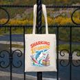 Sharking Into 1st Grade Back To School Shark Canvas Tote Bag