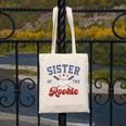 Sister Of Rookie 1st Birthday Baseball Boy Family Matching Canvas Tote Bag