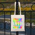 Straight Into 4th Grade Fourth Grade Back To School Canvas Tote Bag