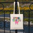 Women Speech Therapy Coquette Bow Pencil Back To School SLP Canvas Tote Bag