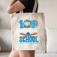 100 Days Of School Baseball Ice Cream Drip Student Kids Boys Canvas Tote Bag