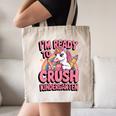 Back To School I'm Ready To Crush Kindergarten Unicorn Canvas Tote Bag Back To School I'm Ready To Crush Kindergarten Unicorn Canvas Tote Bag