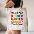 Back To School Watch Out Kindergarten Here I Come Kids Canvas Tote Bag