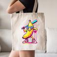 Banana With Baseball Bat Street Baseball Drip Canvas Tote Bag