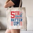 Baseball Fifth Grade Back To School 5th Grade Batter Up Canvas Tote Bag